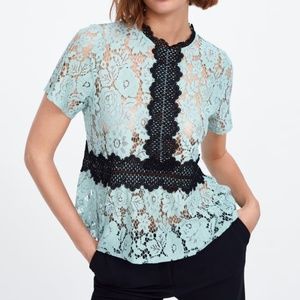ZARA lace top